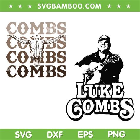 Luke Combs Bull Skull SVG PNG