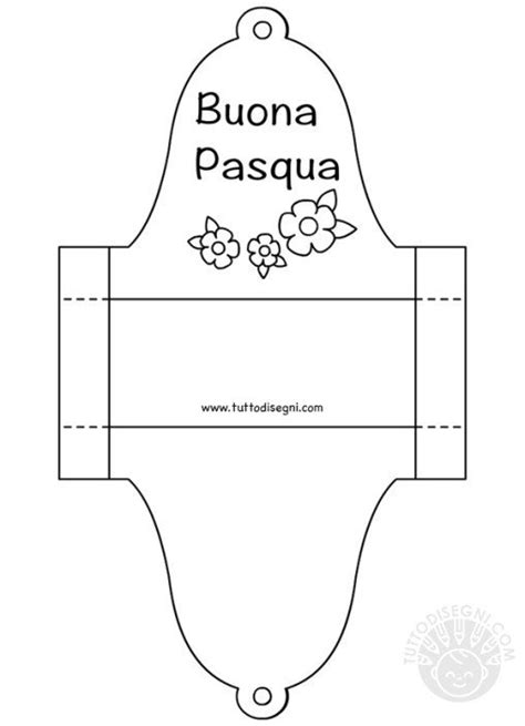 Campana Di Pasqua Porta Ovetti Da Colorare Tuttodisegni