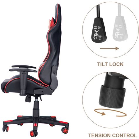 Merax Executive Pu Leather Racing Chair High Back Gaming Chair With