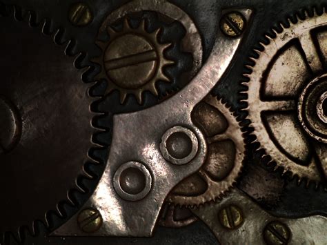 Gears Mechanical Technics Metal Steel Abstract Abstraction