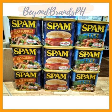 Spam Luncheon Meat 340g Classic 25 Less Sodium Lite Tocino Bacon