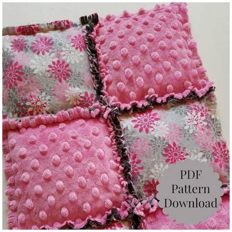 Pattern Download Weighted Lap Pad Rag Quilt Style In 3 Etsy