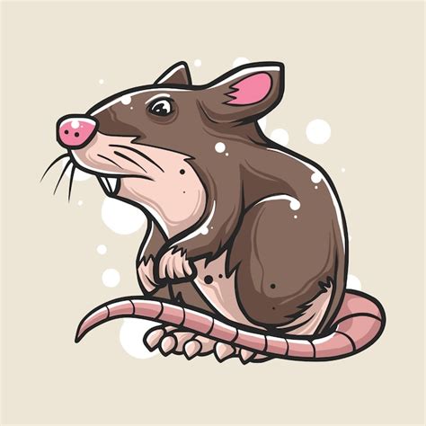 Premium Vector Hand Drawn Of Mouse Illustration