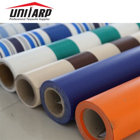 Samples Available 18oz Vinyl Tarp Roll PVC Coated Tent Fabrics RV