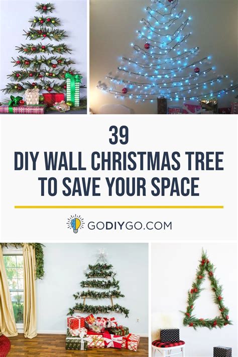 39 Diy Wall Christmas Tree To Save Your Space ~ Godiygocom