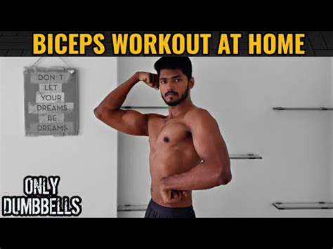 Complete Biceps Workout At Home Only Dumbbells Youtube