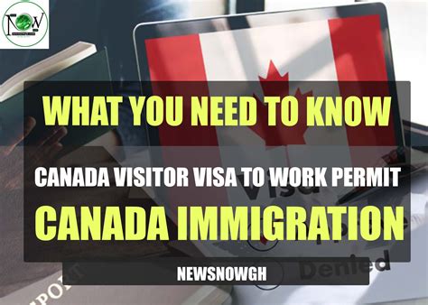 Canada Immigration Canada Visitor Visa To Work Permit