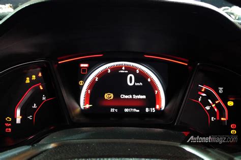 Honda Civic Type R Fk8 Indonesia Giias 2017 Instrument Panel