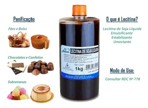 Lecitina De Soja Liquida Kg Emulsificante Aliment Cio Mercadolivre