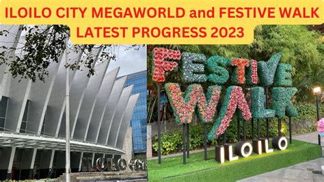 Megaworld Festive Walk Latest Progress Walking Tour Youtube