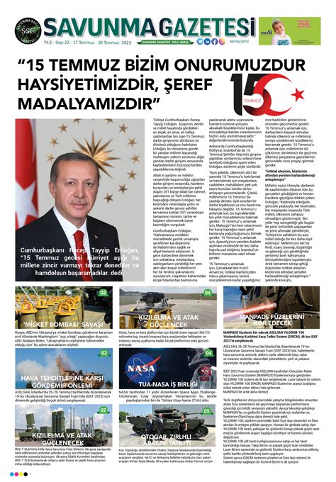 SAVUNMA SANAYİ GAZETESİ 22 SAVUNMA GAZETESİ DEFENCE NEWSPAPER