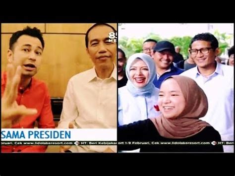 Raffi Ahmad Nge Vlog Bareng Jokowi Sandiaga Gandeng Nissa Sabyan