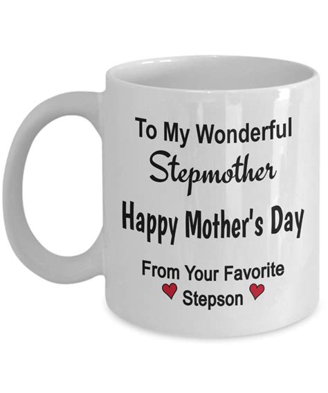 Mothers Day T Mug For Stepmother Stepmother T From Stepson