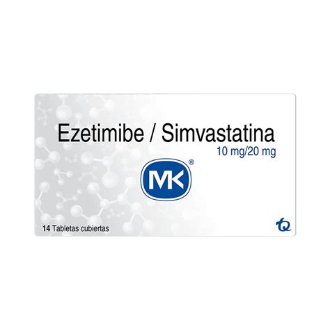 Ezetimiba Simvastatina 10 Mg 20 Mg Caja Con 14 Tabletas Mis