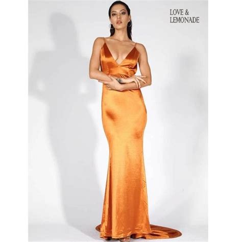 Love Lemonade Dresses Satin Backless Ruched Floor Length Formal