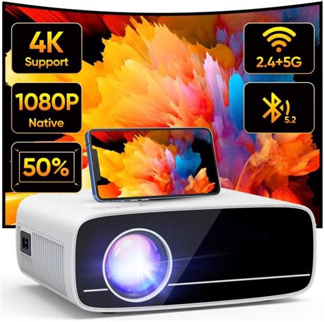 Proiettore 4K Supporta AKATUO 15000L Videoproiettore 1080P Nativo 5G