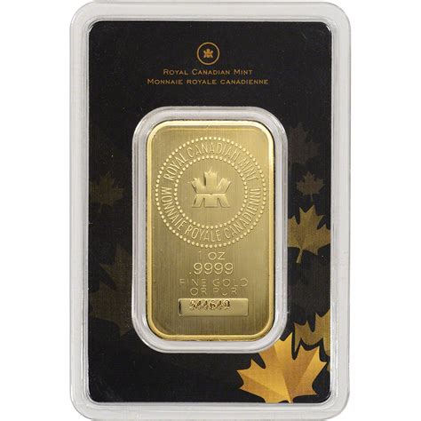 1 Oz Gold Bar Royal Canadian Mint RCM 9999 Fine In Assay EBay