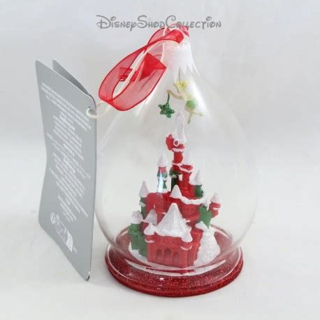 Weihnachtskugel Aus Glas DISNEYLAND PARIS Fee Glocken Ornament Rot