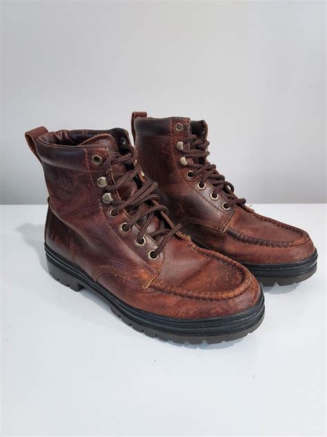 Timberland Vintage Brown Leather Boots Style 69077 Me Gem