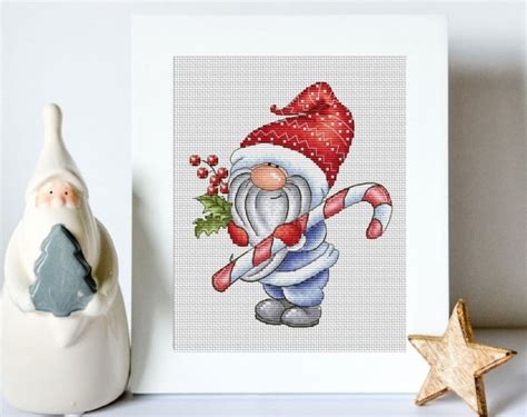 Winter Gnome Cross Stitch Pattern Code KPX 116 KsPatternsXstitch Buy