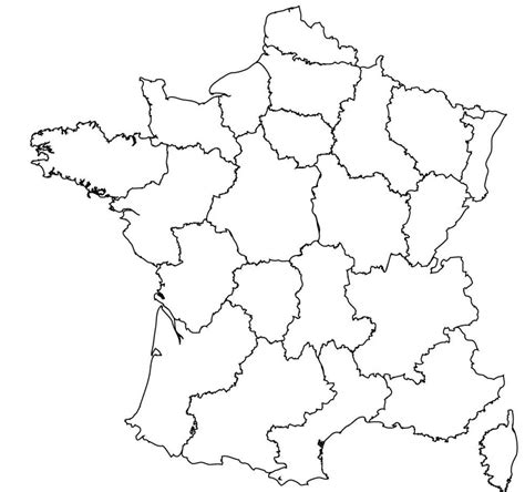 Carte De France En Noir Et Blanc Carte De France En Noir Et Blanc