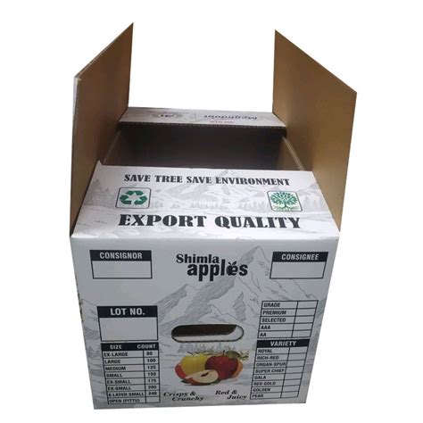 Single Wall 3 Ply 30Kg Fruit Vegetable Export Corrugated Box At Rs 65