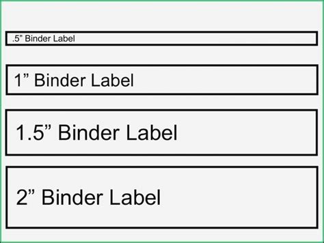 Avery Inch Binder Spine Template