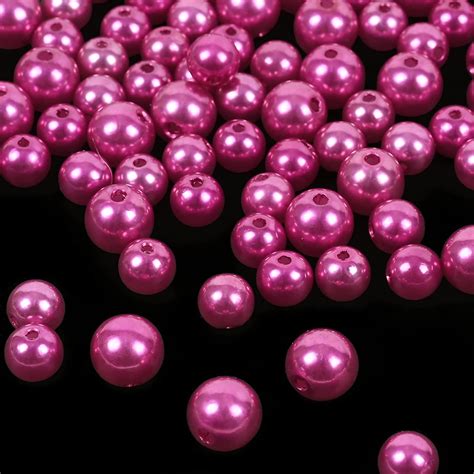 Amazon Biuthieny 500pcs Pearl Beads Round Pearl Loose Spacer Beads