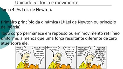 Pdf Tema As Leis De Newton Primeiro Princ Pio Da Din Mica