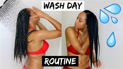 Natural Hair Wash Day Routine Start To Finish Moisturize Dry Hair Youtube