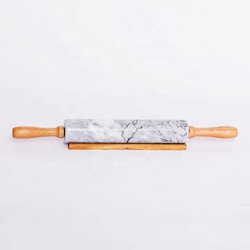 Marble Rolling Pin Wooden Handle With Stand-Casamarbury