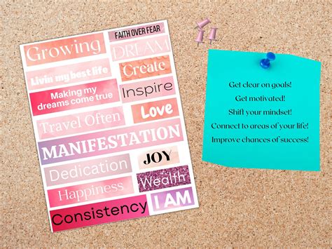 Vision Board Kit Vision Board Printables Printable Magazine Words