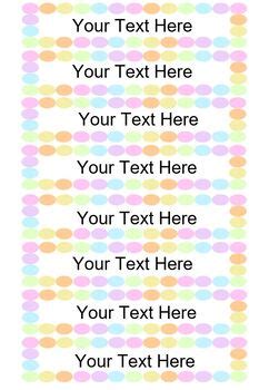 Editable Pastel Dots Gratnells Tray Labels By The Wee Natural Classroom