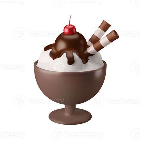 Ice Cream Sundae In A Bowl