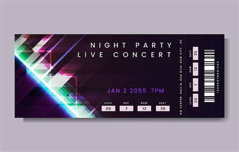 Concert Ticket Template Free For Your Needs