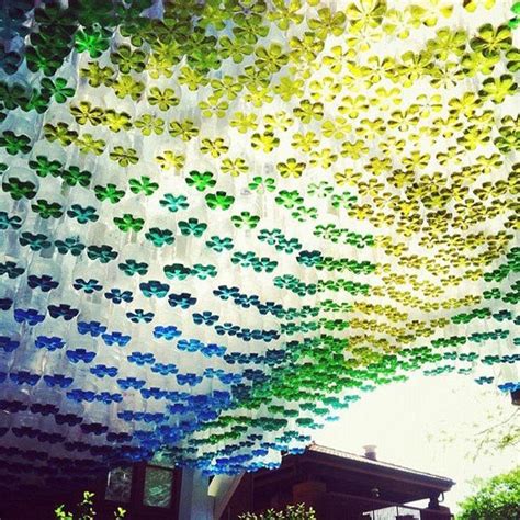 Using Recycled Plastic Bottles For a DIY Parking Canopy