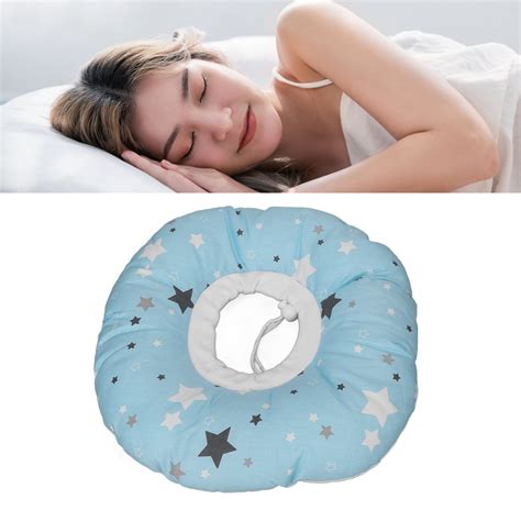 Ear Piercing Pillow For Side Sleepers With Ear Hole O Shaped Side