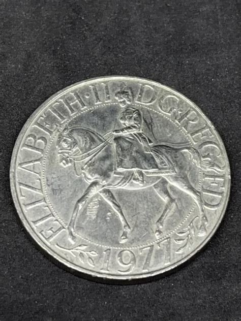 1977 QUEEN ELIZABETH II Silver Jubilee Crown Coin 1 00 PicClick UK