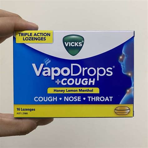 Promo Import Vicks Vapodrops Cough Triple Action Lozenges Honey