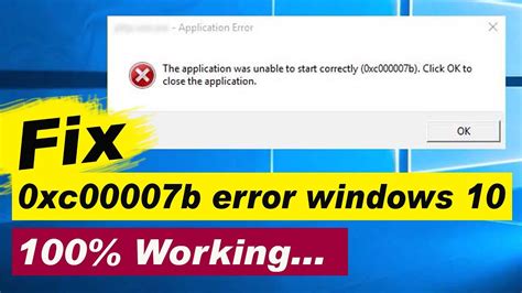 How To Fix 0xc00007b Error In Windows 10 7 8 8 1 Best Method 100