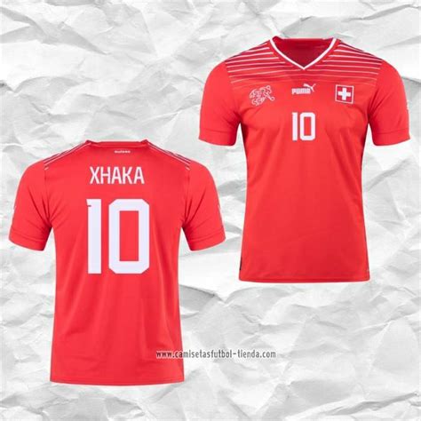 Camiseta Primera Suiza Jugador Xhaka Tienda Suiza