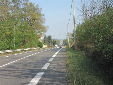 Route D Partementale En Direction De Lyon Etienne