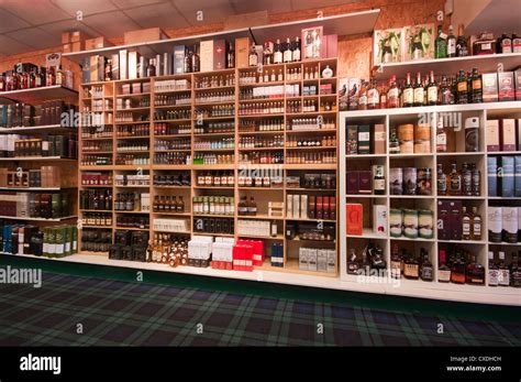 Inside Of A Whisky Shop Whiskey Shops Scotland Stock Photo Alamy