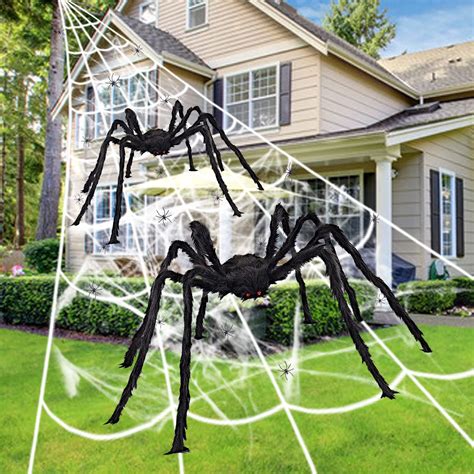 Buy Spider Webs Halloween Decorations 23FTx18FT Huge Spider Web 60