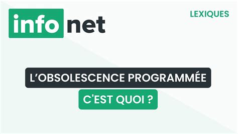 Lobsolescence Programm E C Est Quoi D Finition Aide Lexique