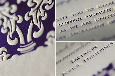 Letterpress wedding invitations: Elegance and craftsmanship - Weddings ...