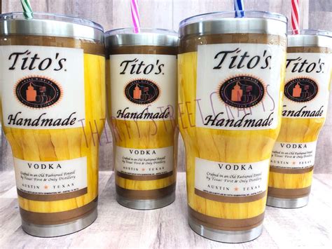 Titos Vodka Custom Tumbler Etsy Custom Tumblers Custom Tumbler