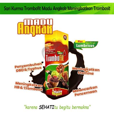 Sari Kurma Trombofit Madu Ekstrak Kurma Plus Angkak Propolis Lazada