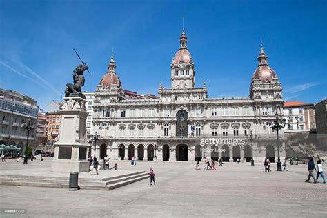 City Hall In Maria Pita Square High Res Stock Photo Getty Images