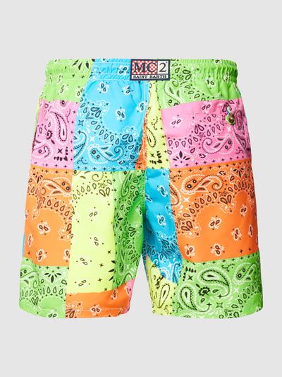 MC2 Saint Barth Badehose Mit Allover Print Modell CAPRESE Hellgelb